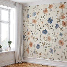 Fototapeta - Pastelowe kwiaty (196x136 cm)