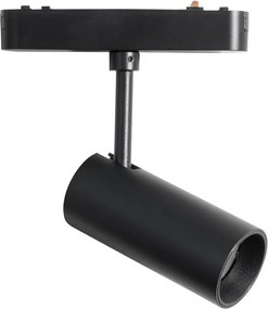 Nowoczesny czarny reflektor do systemu szynowego jednofazowego 9W 3000K - Magnetic Gert