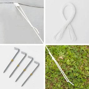 Pawilon handlowy automatyczny z torbą transportową Gardenia A-W, 3x3m, biały