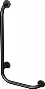 Uchwyt łazienkowy kątowy prawy czarny