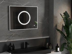 Mexen Koga lustro łazienkowe podświetlane 80 x 60 cm, LED 6000K, antypara - 9821-080-060-611-00