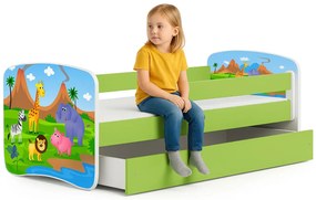 Łóżko dziecięce z materacem mix 80x180 A8-D60