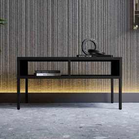 Stolik kawowy prostokątny czarny MATTEO 900 x 450 x 450 mm