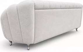Kanapa z funkcją spania trzyosobowa Verno – nowoczesna sofa tapicerowana z pojemnikiem na pościel do salonu