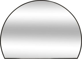 Lustro półokrągłe do przedpokoju ALICE, metalowa rama, 90 x 65 cm