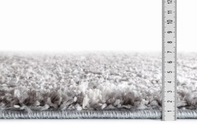 Dywan shaggy Blake romby jasny szary 80 cm x 300 cm