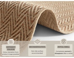 Jasnobrązowy chodnik odpowiedni na zewnątrz 80x350 cm Nature – Hanse Home