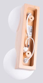 Biało-naturalna lampa sufitowa ze szklanym kloszem ø 12 cm Solum – Sollux