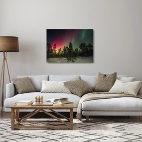 Obraz na szkle - zorza polarna (70x50 cm)