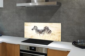 Szklany Panel Zebry na Afrykańskiej Równinie