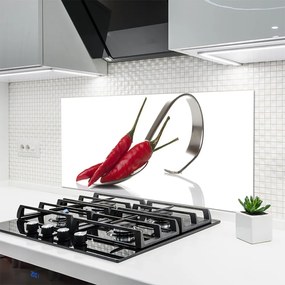 Szkło do Kuchni na Ścianę Ostra Papryczka Chili W Kuchni