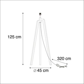 Lampa podłogowa drewno bez klosza - Puros Nowoczesny Oswietlenie wewnetrzne