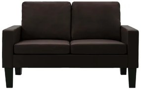 Brązowa skandynawska sofa 2-osobowa - Clorins 2X