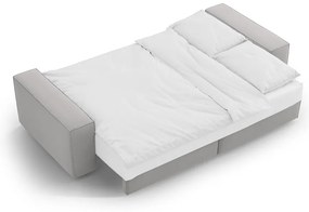Jasnoszara rozkładana sofa 247 cm Jodie – Micadoni Home