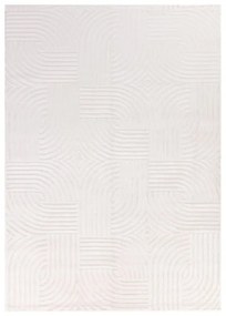 Dywan 3D nowoczesny Sahara Iluzja kremowy 80 cm x 250 cm