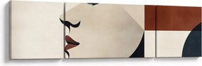 Obraz - Kobieta z profilu (170x50 cm)