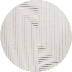 Kremowy okrągły dywan odpowiedni na zewnątrz ø 160 cm Nova 1202 – Ayyildiz Carpets