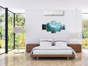 Obraz - Krajobraz z nutą Van Gogha (125x70 cm)