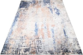 Brązowo-beżowy przecierany dywan w stylu loft G3-H64