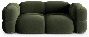 Zielona aksamitna sofa 210 cm Loretto – Cosmopolitan Design