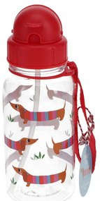 Czerwona butelka dla dzieci z tritanu 500 ml Sausage Dog – Rex London