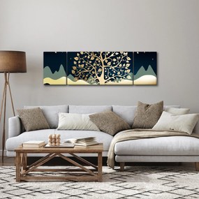 Obraz złotego drzewa (170x50 cm)
