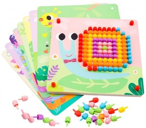 Tooky toy układanka z pinezkami kołki wpinaczka