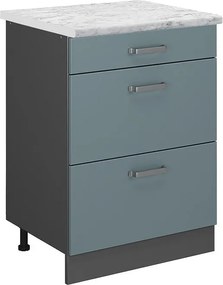 Szafka dolna do kuchni niebiesko-szary 60x60x81.6 r-line