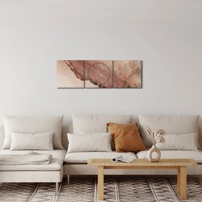 Obraz - Złoty brokat (z zegarem) (90x30 cm)