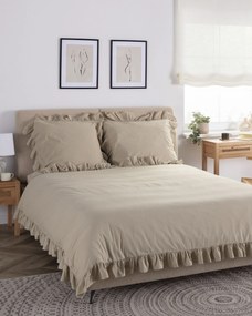 Pościel bawełniana 200x220cm oxford tan
