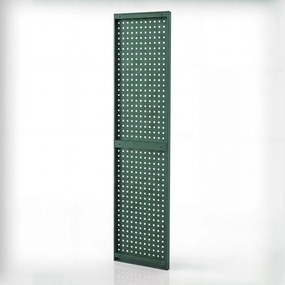 Tablica perforowana do regału zielona: JOHNNY, 2 sztuki, 1800 x 20 x 420 mm