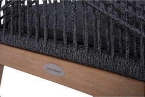 Szare drewniane krzesło ogrodowe Pomona – Garden Pleasure