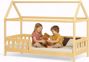 Drewniane łóżko dziecięce domek Z5-S89