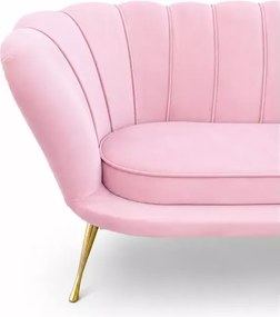 Nowoczesna sofa na wysokich nogach Muszelka w stylu glamour