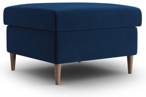 Niebieski aksamitny podnóżek Kyoto – Cosmopolitan Design