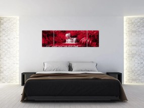Obraz - Indonezyjskie wodospady w kolorze czerwonym (170x50 cm)