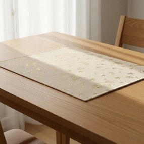 Podkładka pod Talerz Złota Mata na stół 33x45 cm w gwiazdki dekoracyjna