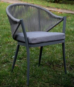 Krzesło ogrodowe z plecionym oparciem Breve