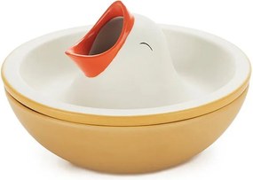 Żółto-biała ceramiczna miska do serwowania 250 ml Hungry Bird – Balvi