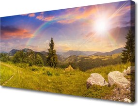 Zdjęcie na płótnie Błękitna Planeta w Kosmosie