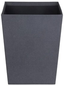 Czarny biurowy kosz na śmieci Sofia Canvas Paper Laminate – Bigso