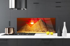 Panel Szklany do Kuchni Majestatyczne Piramidy W Gizie