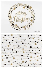 Zestaw 2 bawełnianych mat stołowych ze świątecznym motywem Butter Kings Stars Wreath, 45x35 cm
