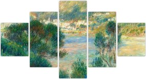 Obraz - Auguste Renoir, View of Monte Carlo from Cap Martin, reprodukcje (125x70 cm)