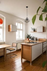 Wisząca lampa pojedyncza czarna R5-D04