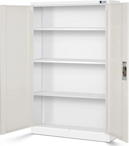 Szafa biurowa Eco Design Kevin 90x40x140 cm biały/dąb sonoma