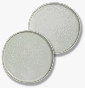 Białe kamienne talerze zestaw 2 szt. ø 20 cm Sand Grain – Mette Ditmer Denmark