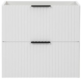 Szafka wisząca  podumywalkowa z szufladami biała 60 x 46 cm ASTROS White