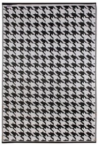 Czarno-biały dywan zewnętrzny Green Decore Houndstooth, 120x180 cm