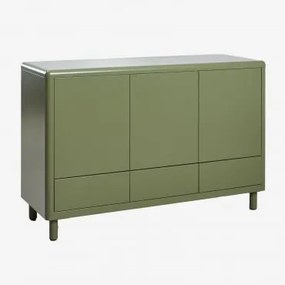 Aparador 120x40 Cm Ze Stali Michigan Intensywny Verde Olive - Sklum